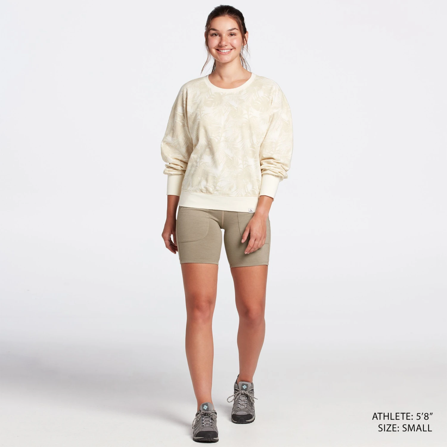 Alpine Design Women's Fleece Crewneck Sweatshirt For Women Unbleached Midnight Fern - Image 2