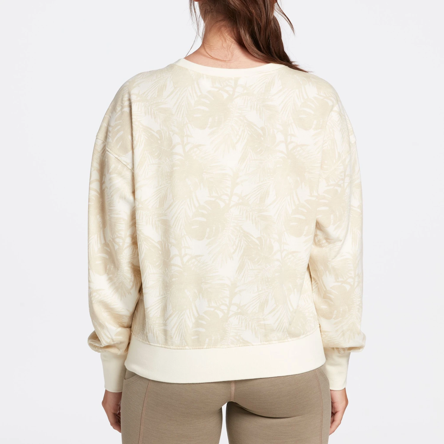 Alpine Design Women's Fleece Crewneck Sweatshirt For Women Unbleached Midnight Fern - Image 3