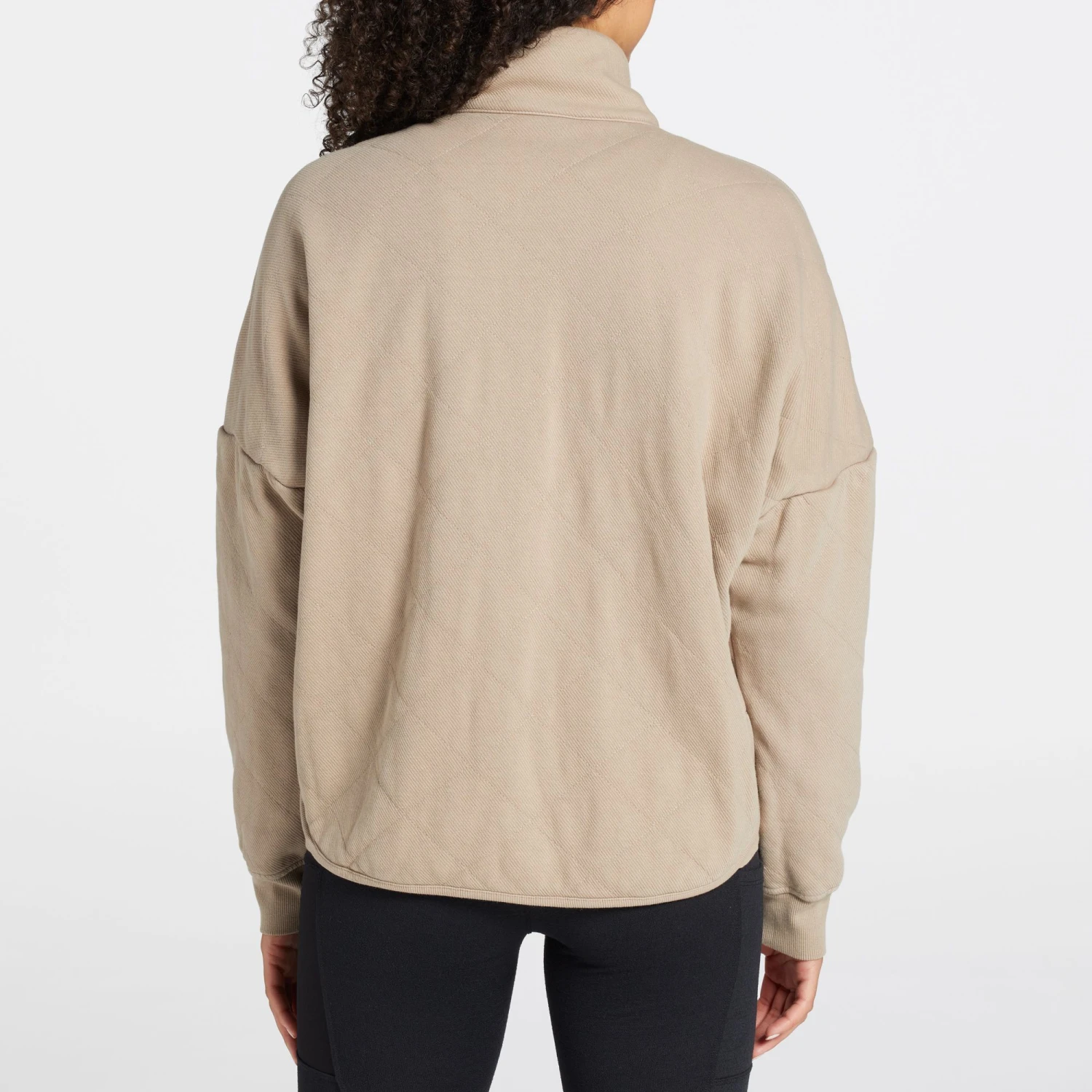 Alpine Design Women's Twill Fleece Insulated Jacket For Women Light Beige - Image 3