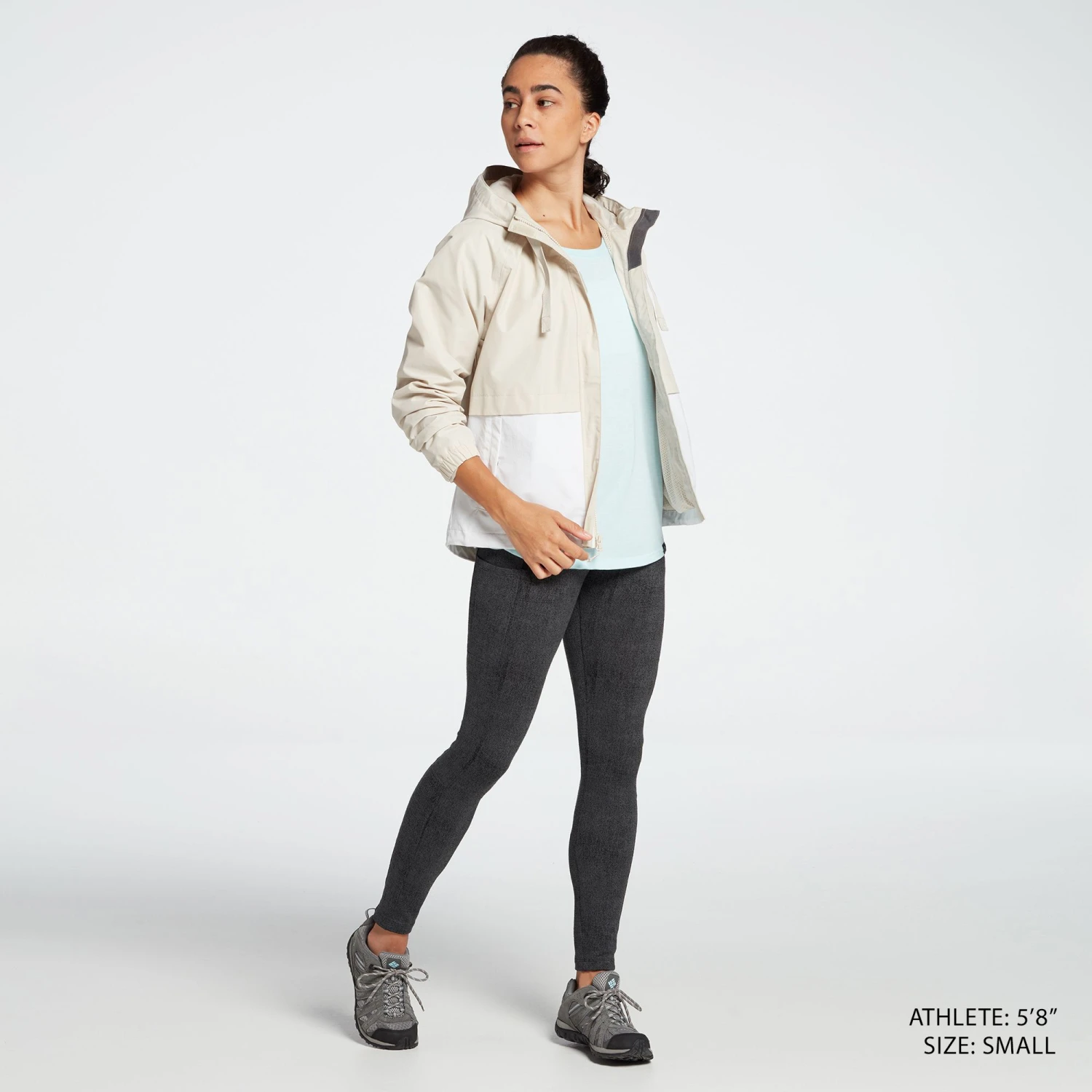 Alpine Design Women's All Day Rain Jacket For Women Moon Beam Heather - Image 2