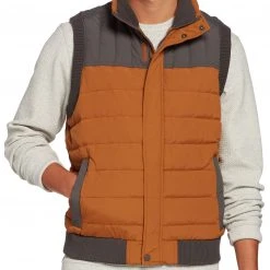 Alpine Design Men's Ember Mountain Down Vest For Men Roasted Caramel