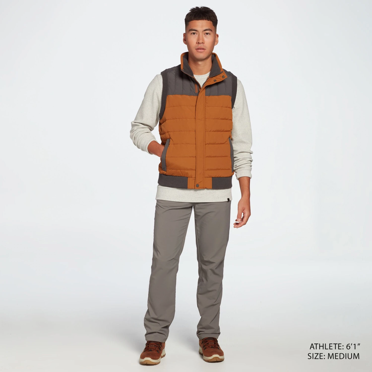 Alpine Design Men's Ember Mountain Down Vest For Men Roasted Caramel - Image 2
