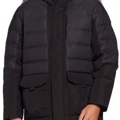 Alpine Design Men's Elevated Peak Down Jacket For Men Toasted Coconut Htr/olive