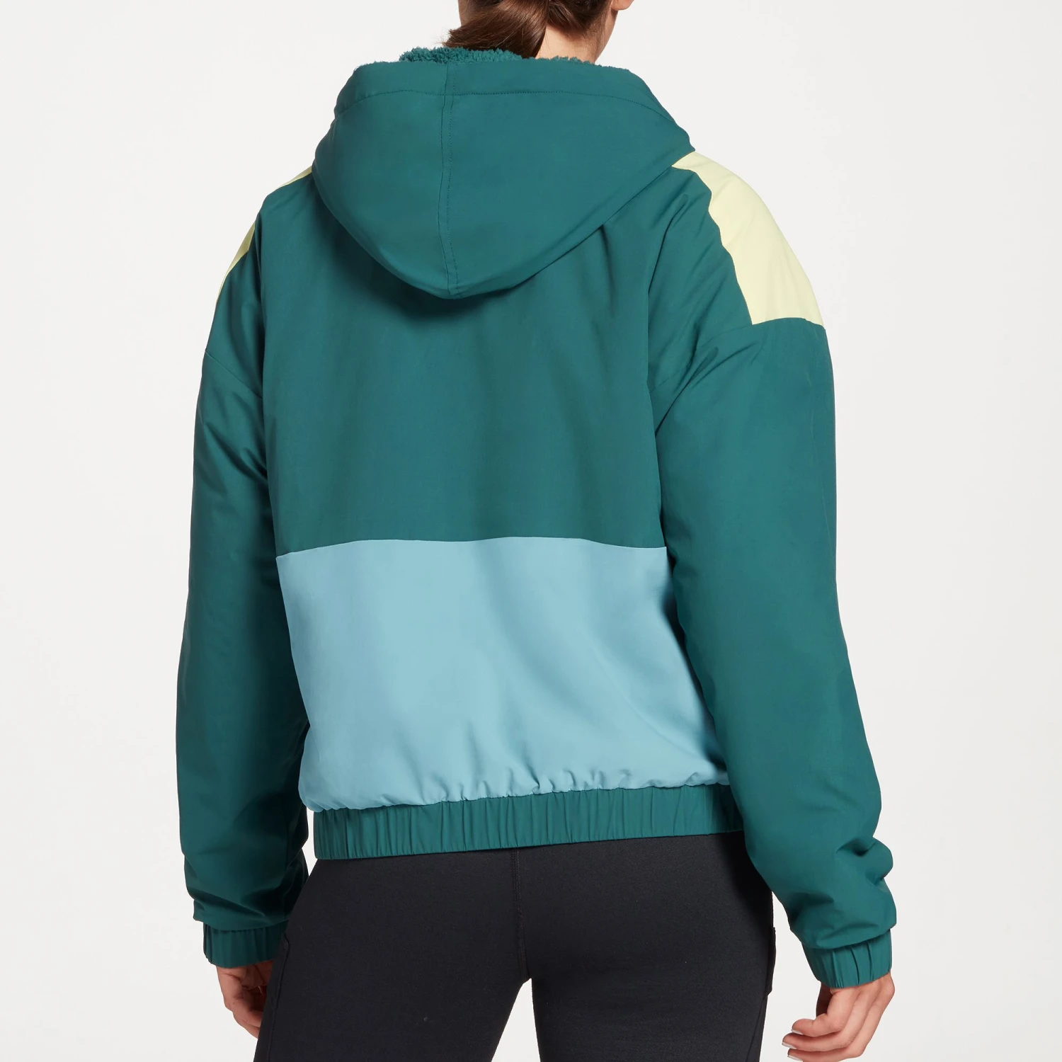 Alpine Design Women's Down Home Reversible Sherpa Jacket For Women Conifer/citron Crush - Image 4