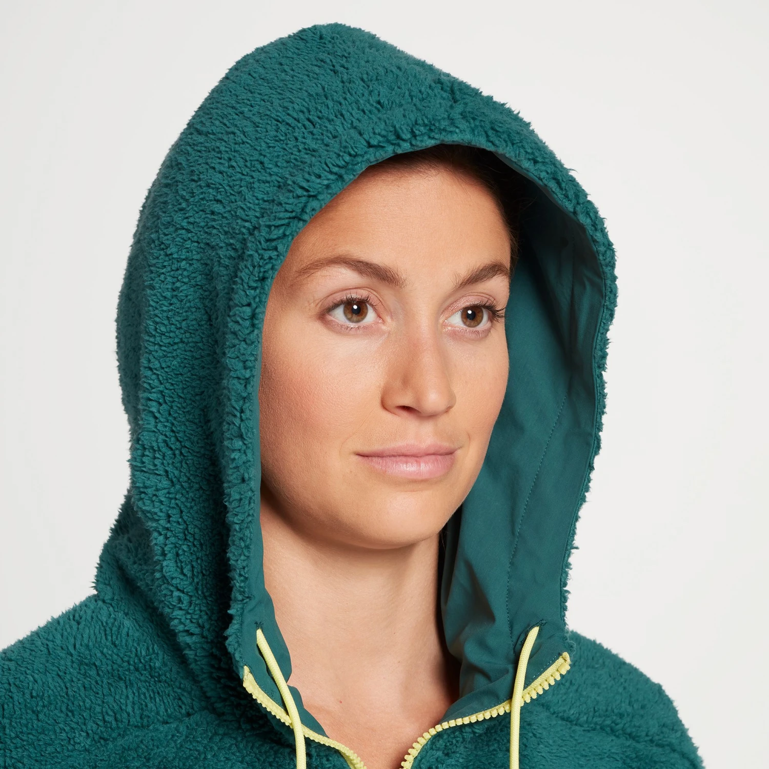 Alpine Design Women's Down Home Reversible Sherpa Jacket For Women Conifer/citron Crush - Image 9