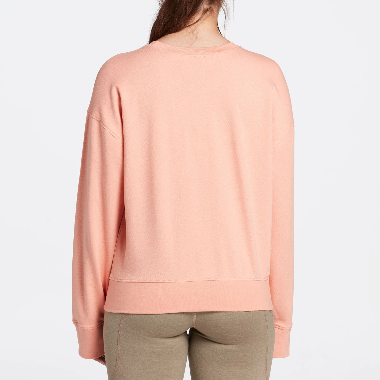 Alpine Design Women's Colorado Fleece Crewneck Sweatshirt For Women Summer Peach - Image 3