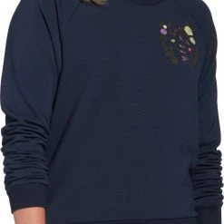 Alpine Design Women's Embroidered Raglan-Sleeve Sweatshirt For Women Moonbeam
