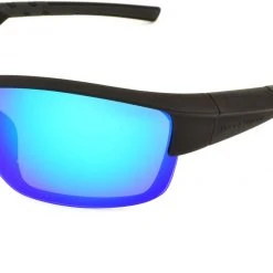 Alpine Design Feist Polarized Sunglasses For Men Black Smoke/blue Mirror