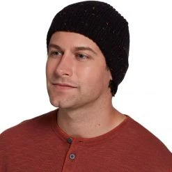 Alpine Design Men's Watch Cap Beanie For Men Black Heather