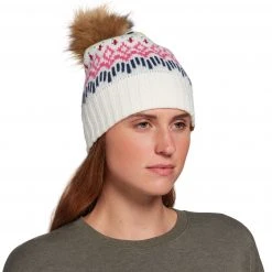 Alpine Design Women's Fair Isle Beanie For Women Cream