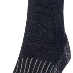 Alpine Design Men's Crew Socks - 2 Pack For Men Black