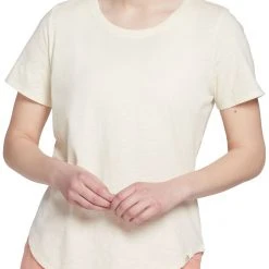 Alpine Design Women's Garment Dye Short Sleeve Graphic T-Shirt For Women Unbleached