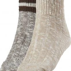 Alpine Design Men's Cotton Ragg Socks - 2 Pack For Men Black