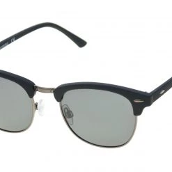 Alpine Design Round Metal Polarized Sunglasses For Men Black/grey