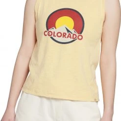 Alpine Design Women's Colorado Muscle Graphic Tank Top For Women Brushed Gold