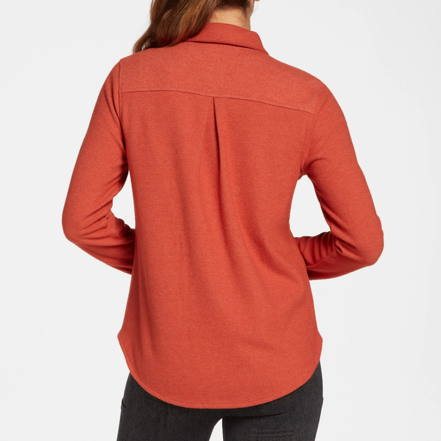 Alpine Design Women's Wanderful Brushed Knit Long Sleeve Shirt For Women Deep Rust - Image 3