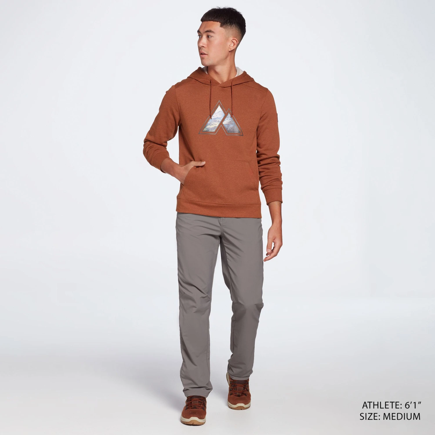 Alpine Design Men's Vatn Adventures Graphic Hoodie For Men Dream Lake/griffin Htr - Image 2