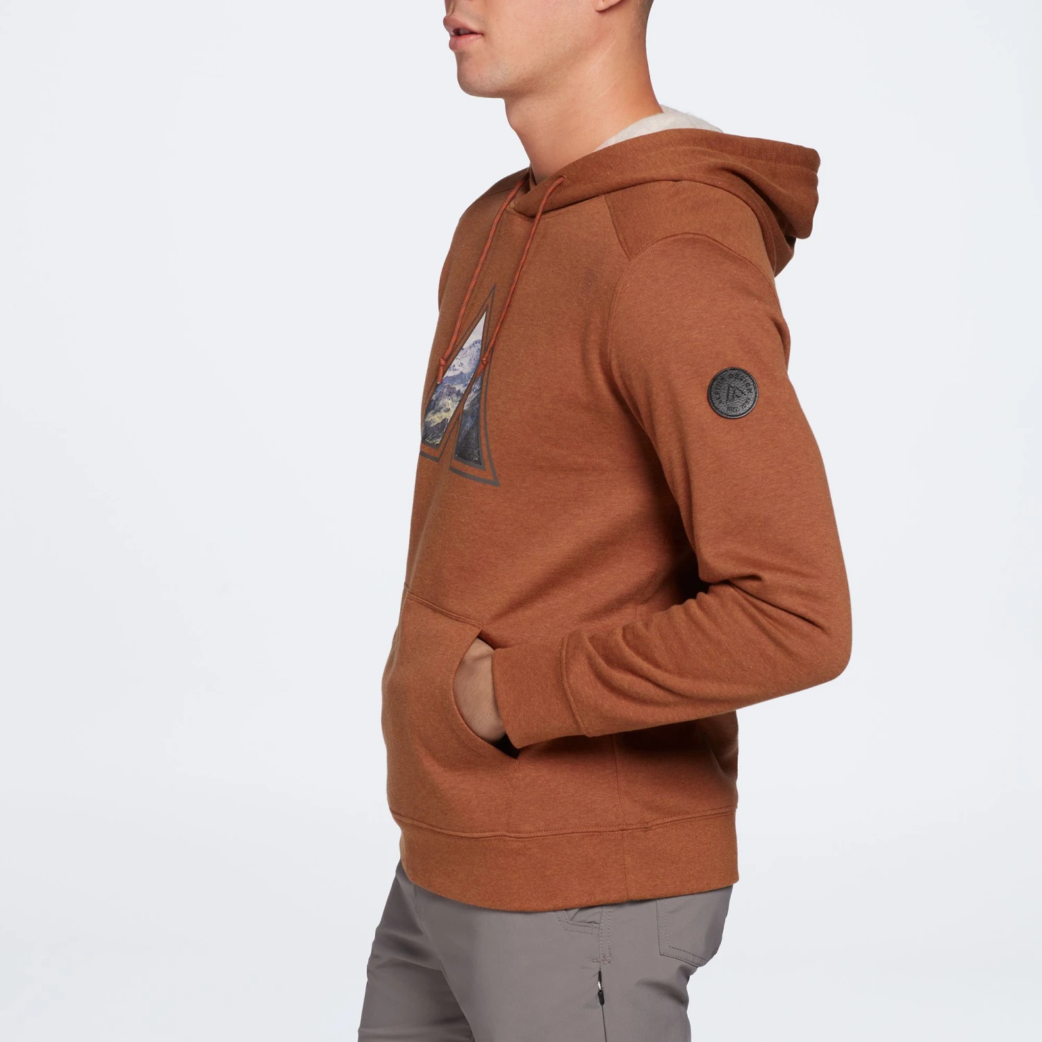 Alpine Design Men's Vatn Adventures Graphic Hoodie For Men Dream Lake/griffin Htr - Image 4